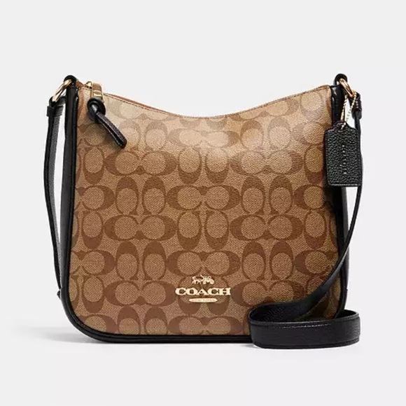 🤎COACH C1649 Ellie File Bag Signature Shoulder bag - Picture 4 of 13